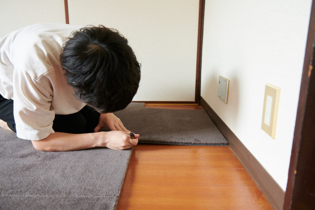団地のフローリングをカーペットにdiy Wooltile実践編case 02 N邸の場合 Hotta Carpet