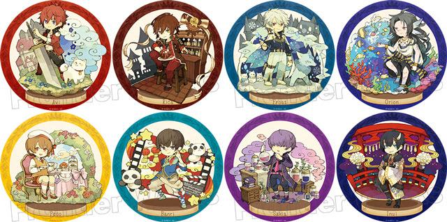 夢王国と眠れる100人の王子様 キャラクタークロニクル トレーディング缶バッジ フロンティアワークス
