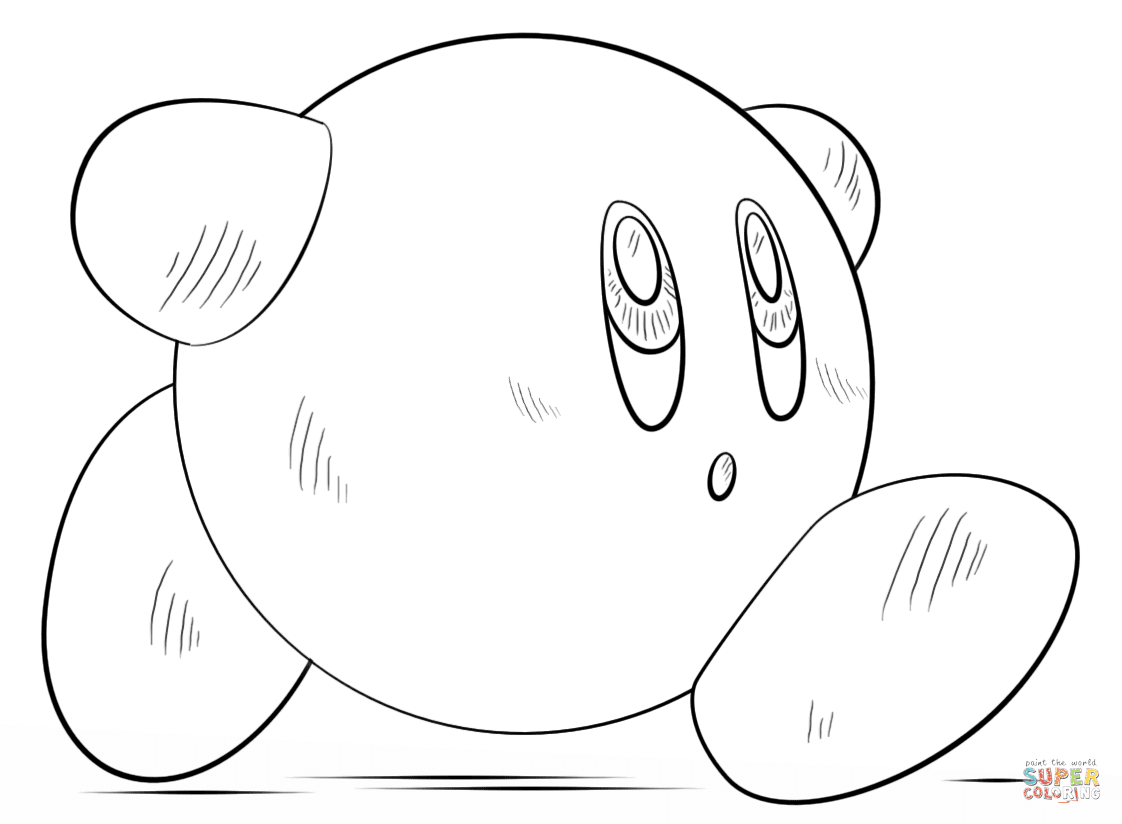 Clicca su disegni da colorare di Kirby per visualizzare la versione stampabile o colorala online patibile con iPad e tablet con sistema Android