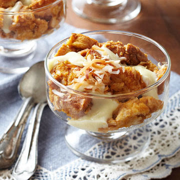 Coconut-Pumpkin Bread Pudding with Coconut Sauce ...