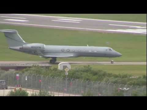 Matt Grey Gulfstream G550 at Hamburg Airport HD 