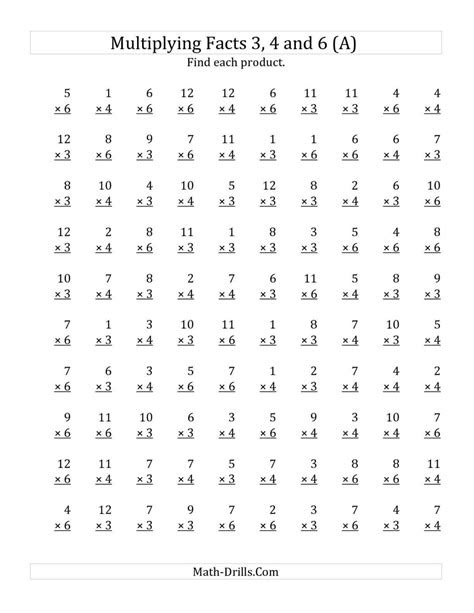 Learners must practice multiplication with 2, 3 and 4 to enhance their math skills. 3rd grade math worksheets multiplication printable times tables