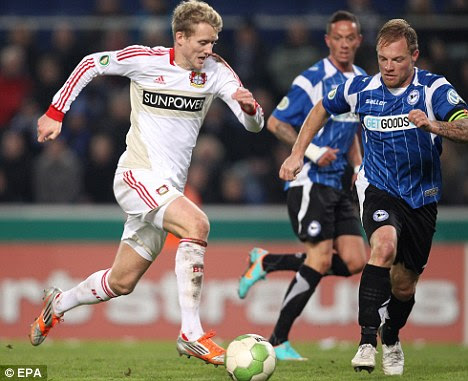 Class act: Schurrle (left) is rated among the best young forwards in Europe