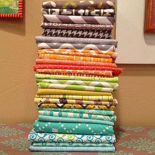 Shopping my stash for a new baby quilt! #quiltnon