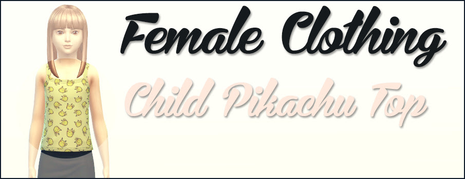 Child Pikachu Top Female