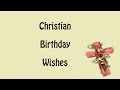 Christian Birthday Wishes
