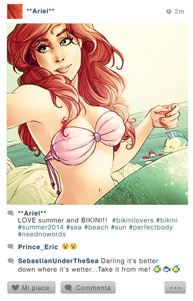 This is what the Instagram feed of a Disney character looks like