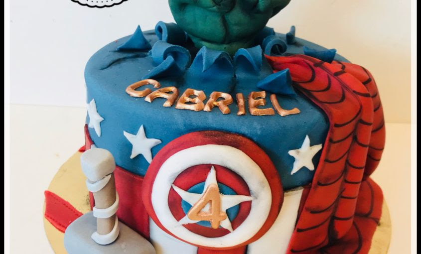 Gateau Avengers Hulk Spiderman Captain America Thor L Atelier De Dorothee
