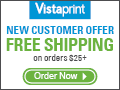 New Customers: Free Shipping $25+