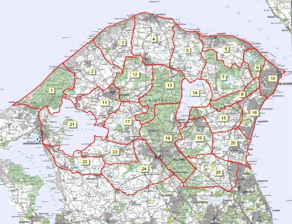 Kort Over NordsjæLland Kort Over Nordsjælland | stoffeerderijrozendal Kort Over NordsjæLland