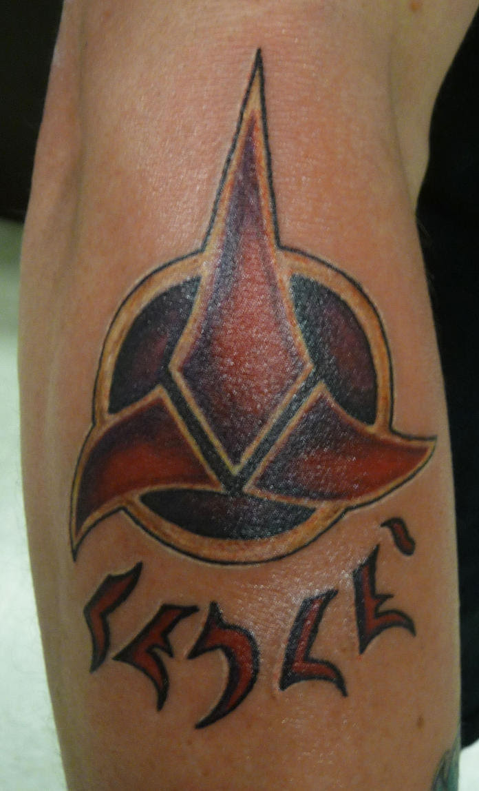 klingon tattoo by hoviemon on DeviantArt