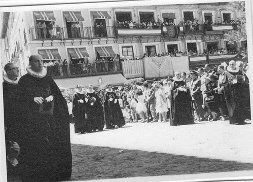 Procesión del Corpus Christi de Toledo el 21 de junio de 1962. Fotografía de Eduardo Butragueño Bueno