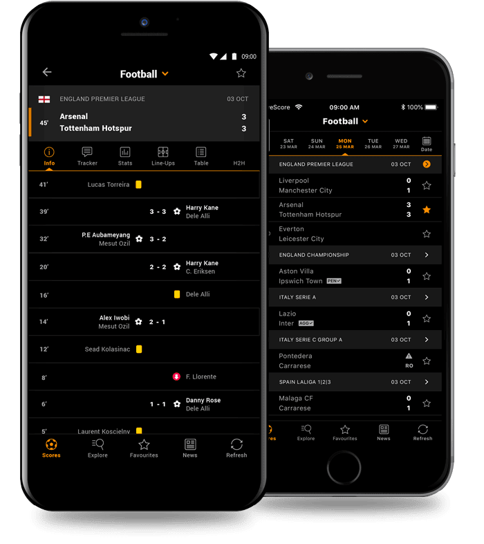 Mobile LiveScore for sport scores & results| LiveScore.com