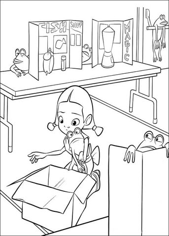幼いフラニー ぬりえ