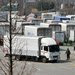Trucks from South Korea were turned back after being banned from entering a jointly operated industrial park in Kaesong, North Korea, on Wednesday.
