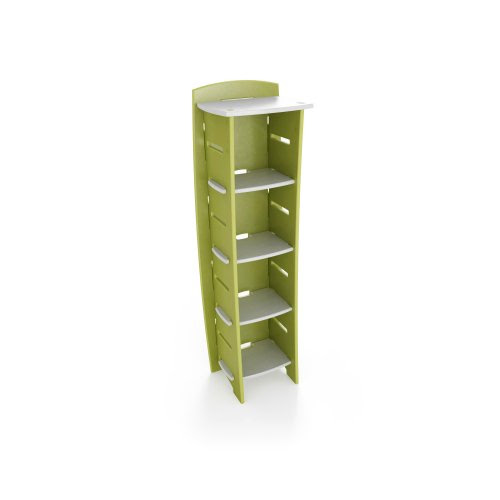 Legare 59-Inch-by-18-Inch Kids' Bookcase, Green and White