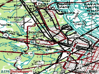 Garden City topographic map