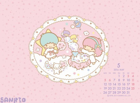 キキララ 14 5月 壁紙カレンダー Work Out