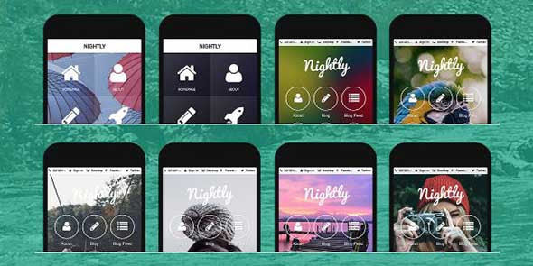 Nightly Mobile Optimized WordPress Theme