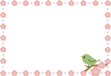 春のイラスト 無料イラスト素材 梅 うぐいす