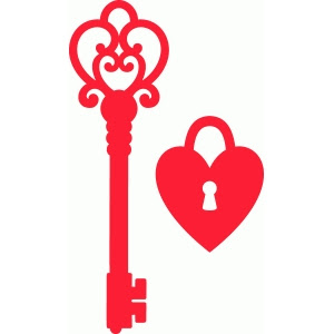 Download Silhouette Design Store - View Design #53525: lock and key