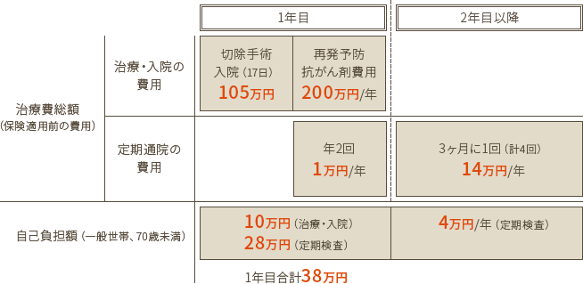部位別がんの治療費 大腸がんの治療費 がん治療費ドットコム