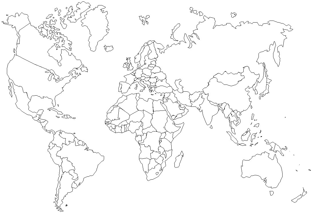 slepá mapa Slepá mapa světa   Mapa světa slepá mapa
