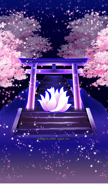 幻想 九尾の杜 夜桜 Line着せかえ 370円