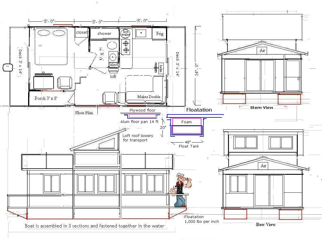 The 32 ft Shanty Features: