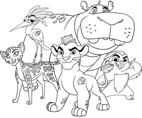 The lion guard coloring pages. the lion guard coloring page free printable coloring pages for kids