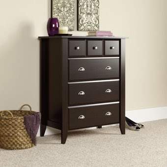 Shoal Creek 4 Drawer Chest in Jamocha Wood Finish