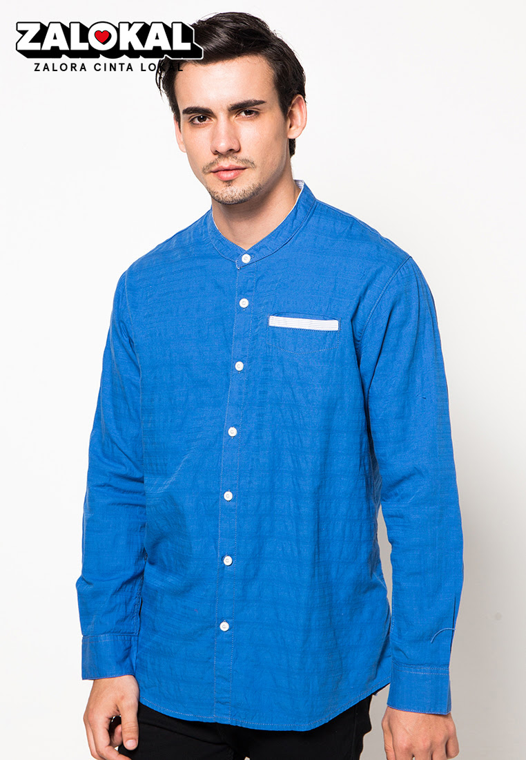  Baju Koko Biru by Lois Jeans JN0873 Klikplaza Online Shop