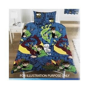 Zap Ben 10 Alien Force Duvet Set, Twin Bed, Boys Room Bedding Zap Ben 10 Alien Force Duvet Set, Twin Bed, Boys Room Bedding