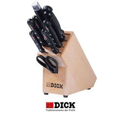 F. Dick Knife Block Set - 9 Piece Stamped Steel