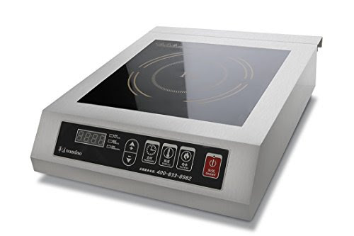 3500W Commercial Countertop Induction Cooktop Burner, Stainless Steel