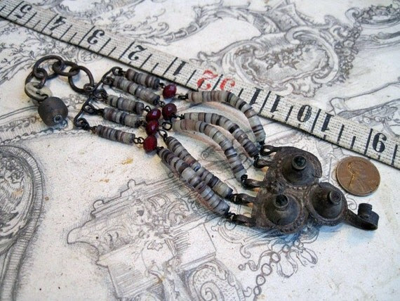 Polymaths. Salvaged Kuchi Bracelet Cuff.