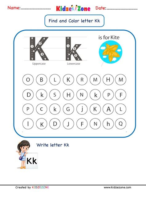 In most cases, eligible employees receive notifications announci. kindergarten letter k worksheets find and color kidzezone