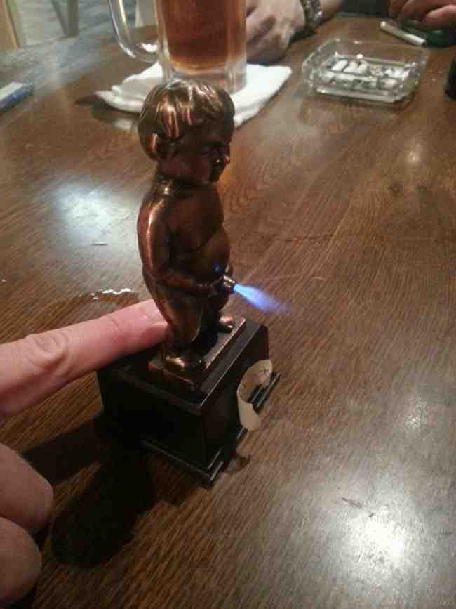 Because Japan Baby Blue Flaming Penis Lighter