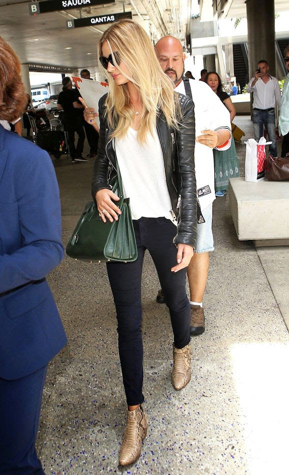 Le Fashion Blog LAX Airport Rosie Huntington Whiteley Moto Jacket White Tee Black Jeans Saint Laurent Green Bag Snakeskin Boots photo Le-Fashion-Blog-LAX-Airport-Rosie-Huntington-Whiteley-Moto-Jacket-White-Tee-Black-Jeans-Saint-Laurent-Green-Bag-Snakeskin-Boots.jpg