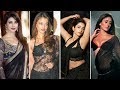 Bollywood Heroines In Black Saree