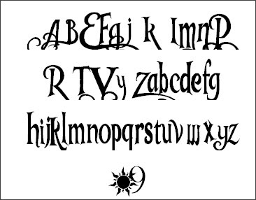 塔の上のラプンツェルなフォント フリー 無料