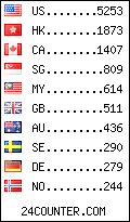 visitors by country counter