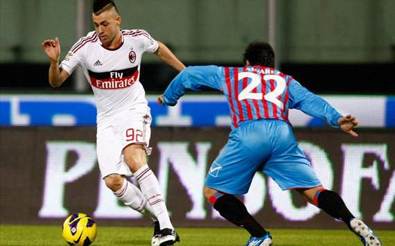 Stephan El Shaarawy (M), Pablo Alvarez (C) - Catania-Milan - Serie A