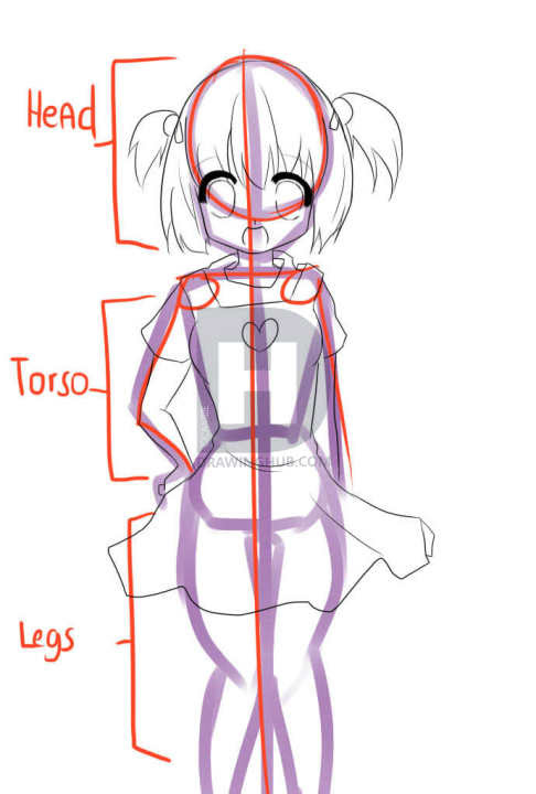 Anime Girl Full Body Drawing  Free download on ClipArtMag