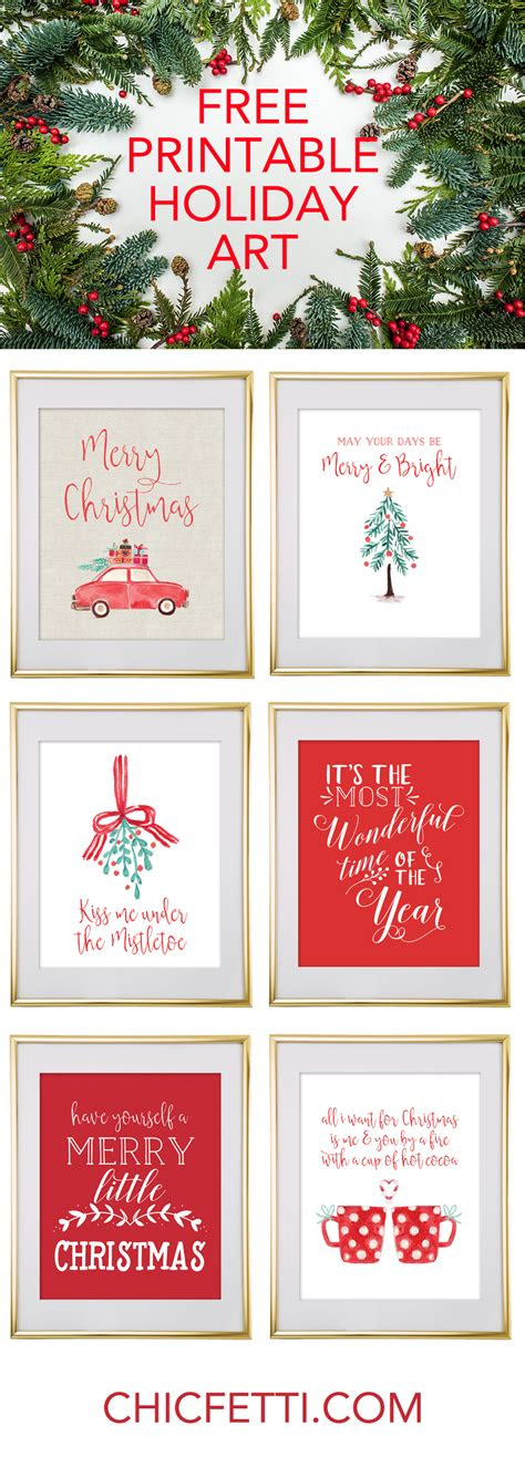  free christmas printables to frame as decoration southern savers