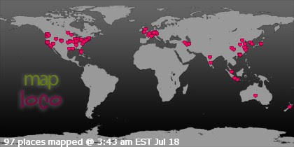 Locations of Site Visitors
