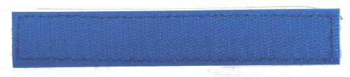  Attache bleu velours et crochets (type Velcro), 18cm