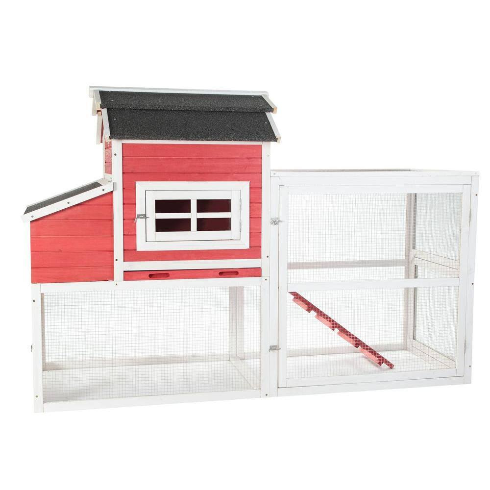 SummerHawk Ranch Vintage Red Barn Chicken Coop-33554 - The ...