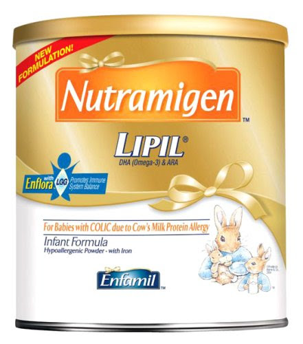 Enfamil Nutramigen LIPIL with Enflora Powder for Infants with Iron, 12.6-Ounce Cans (Case of 6)