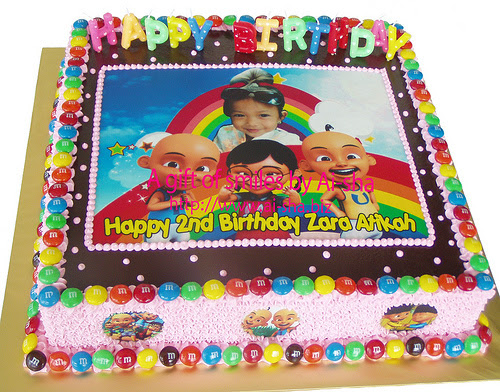 Birthday Cake Edible Image Upin & Ipin Ai-sha Puchong Jaya 